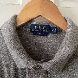 Classic fit polo gray